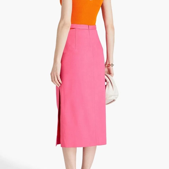 Sandro Rihana cut-out detail woven midi skirt - Picture 4 of 5